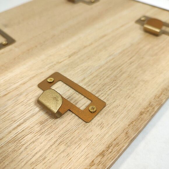 Welcome Rustic Farmhouse Decor Wooden Hanging Key Holder Organizer 6 Hooks 18" - Picture 10 of 11